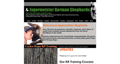 Desktop Screenshot of jagermeistershepherds.com